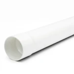 مواسير UPVC ضغط 125 psi مقاس 8 إنش سمك 7.54 مم لون أبيض