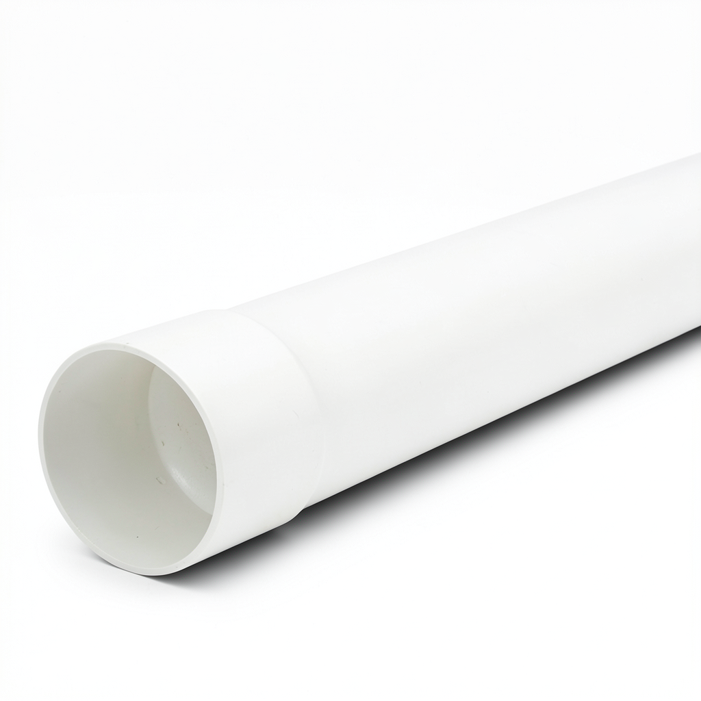 UPVC Pipe Nominal Pressure 125 psi Size 8 inch Thickness 7.54 mm White Color