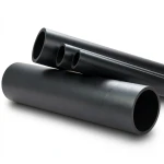 مواسير HDPE ضغط عمل 16 بار PE 100، قطر 450 مم SDR 33 لون اسود