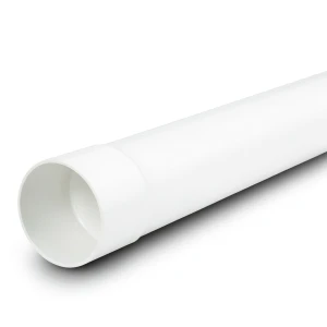 مواسير بلاستيك UPVC ضغط 160 psi مقاس 1 1/2 بوصة سمك 2.36 مم لون أبيض