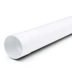 مواسير بلاستيك UPVC مقاس 4 بوصة سماكة 4.90 مم ضغط 160 psi لون أبيض