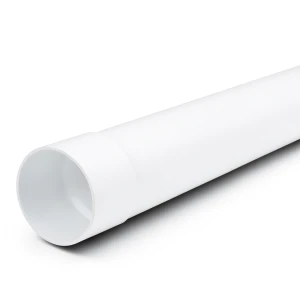 مواسير بلاستيك UPVC مقاس 4 بوصة سماكة 4.90 مم ضغط 160 psi لون أبيض