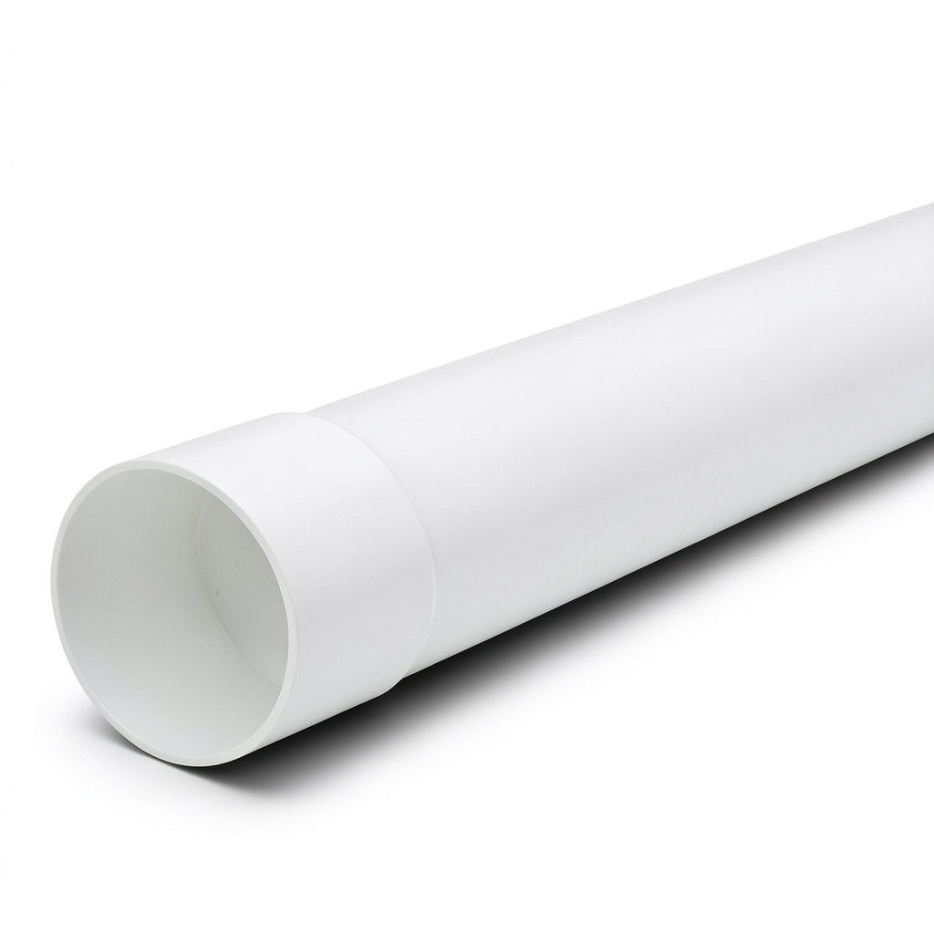 مواسير UPVC ضغط 160 psi مقاس 6 إنش سماكة 7.26 ملم لون أبيض