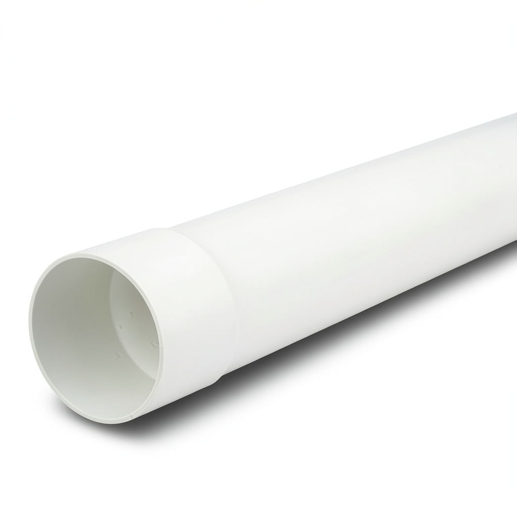 أنابيب بلاستيك UPVC ضغط اسمي 160 psi مقاس 8 إنش سمك 9.45 ملم لون أبيض
