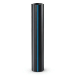 HDPE Plastic Pipe Pressure 12.5 Bar PE 80 Size 32 mm Thickness 2.4 mm Black