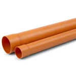 مواسير بلاستيك UPVC ضغط 315 psi مقاس 1/2 إنش سمك 2.08 مم لون برتقالي بني