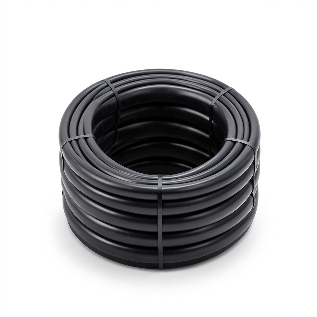 لفة انابيب HDPE ضغط 12.5 بار PE 80 مقاس 40 مم سمك 3 مم لون اسود