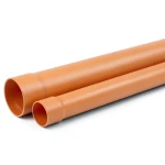 أنابيب UPVC ضغط اسمي 315 psi مقاس 1/4 1 إنش سماكة 3.60 مم لون برتقالي بني