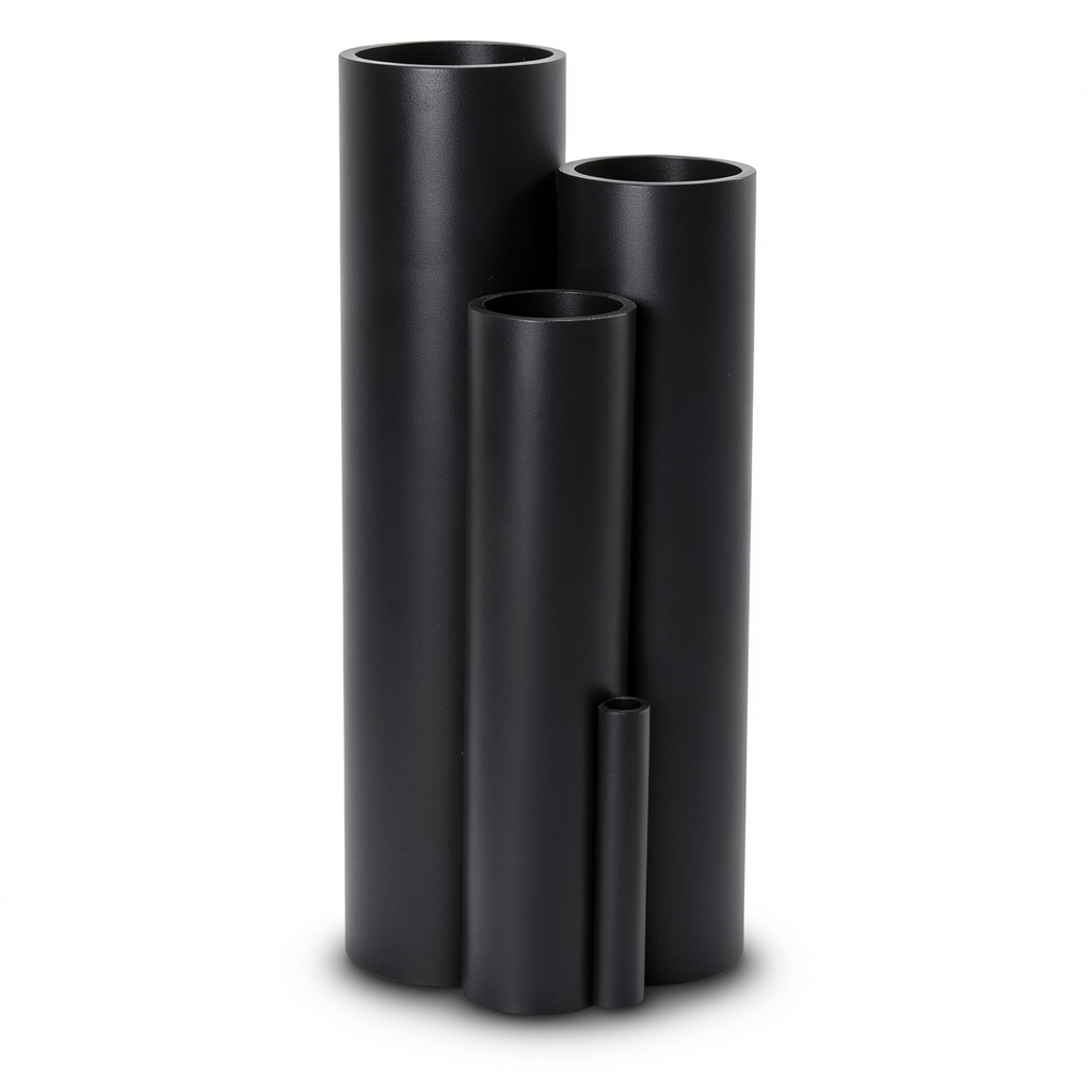 HDPE Pipe Pressure 12.5 Bar PE 80 OD 125 mm Thickness 9.2 mm Black Al Manar