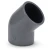 كوع UPVC زاوية 45° مقاس ½ انش لون رمادى غامق - Image 1