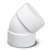 UPVC Elbow 45° Size 4 inch White - Image 1