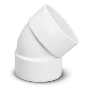 كوع UPVC زاوية °45 مقاس 8 إنش أبيض