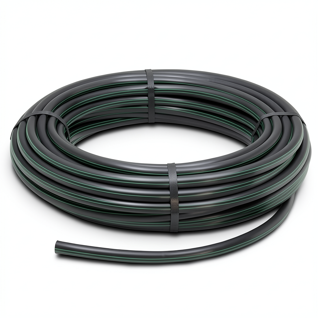 HDPE Polyethylene Plastic Coil Pipe 6.2 Bar PE 63 Outer Diameter 125 mm SDR 13.6 Black