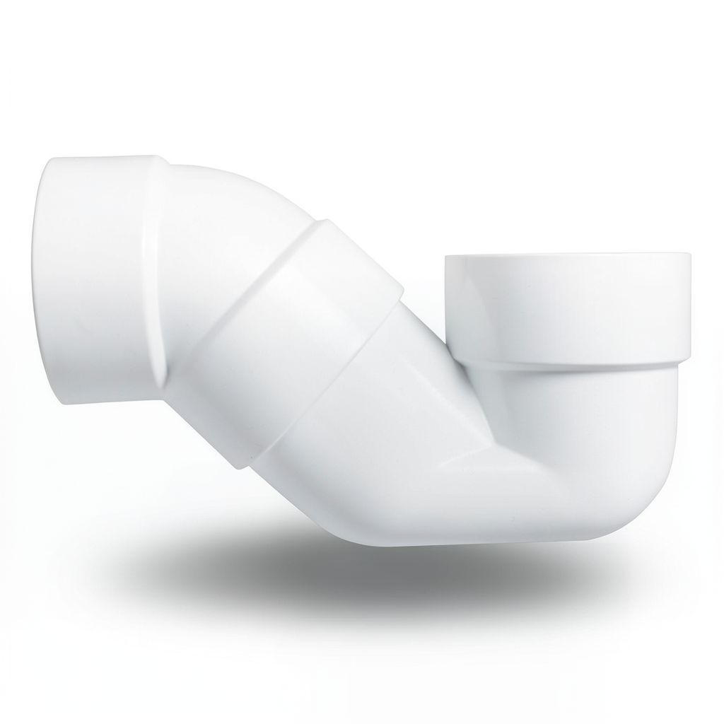 UPVC Plastic Elbow SIPHON 4 inch, White