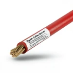 لفة سلك الرياض 4 مم2 نحاس مجدول كهربائي 450/750 فولت عزل PVC أحمر، طول 100 متر | مجموعة كابلات الرياض