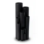 High Density Polyethylene Pipe Pressure 12.5 Bar PE 80, 50 mm OD, 3.7 mm Thickness, Black