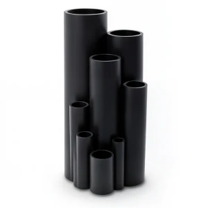 HDPE Plastic Pipe PN 12.5 Bar PE 80, 63 mm OD, 4.7 mm Thickness, Black