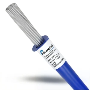 سلك مفرد نحاس مجدول 18 AWG مطلي قصدير 1000 فولت عزل PVC +105°C ازرق 2500 قدم | شركة كابلات الشرقية للصناعة