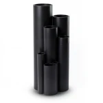 أنابيب HDPE ضغط 12.5 بار PE 80 مقاس 125 مم سمك 9.2 مم لون أسود مصنع المنار