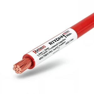 Riyadh 1.5mm Stranded Copper Wire 450/750V PVC Insulation Red 100m | Riyadh Cables Group