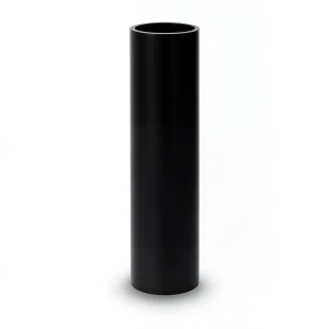 HDPE Plastic Pipe Pressure 12.5 Bar PE 80, 160 mm OD, 11.8 mm Thickness, Black