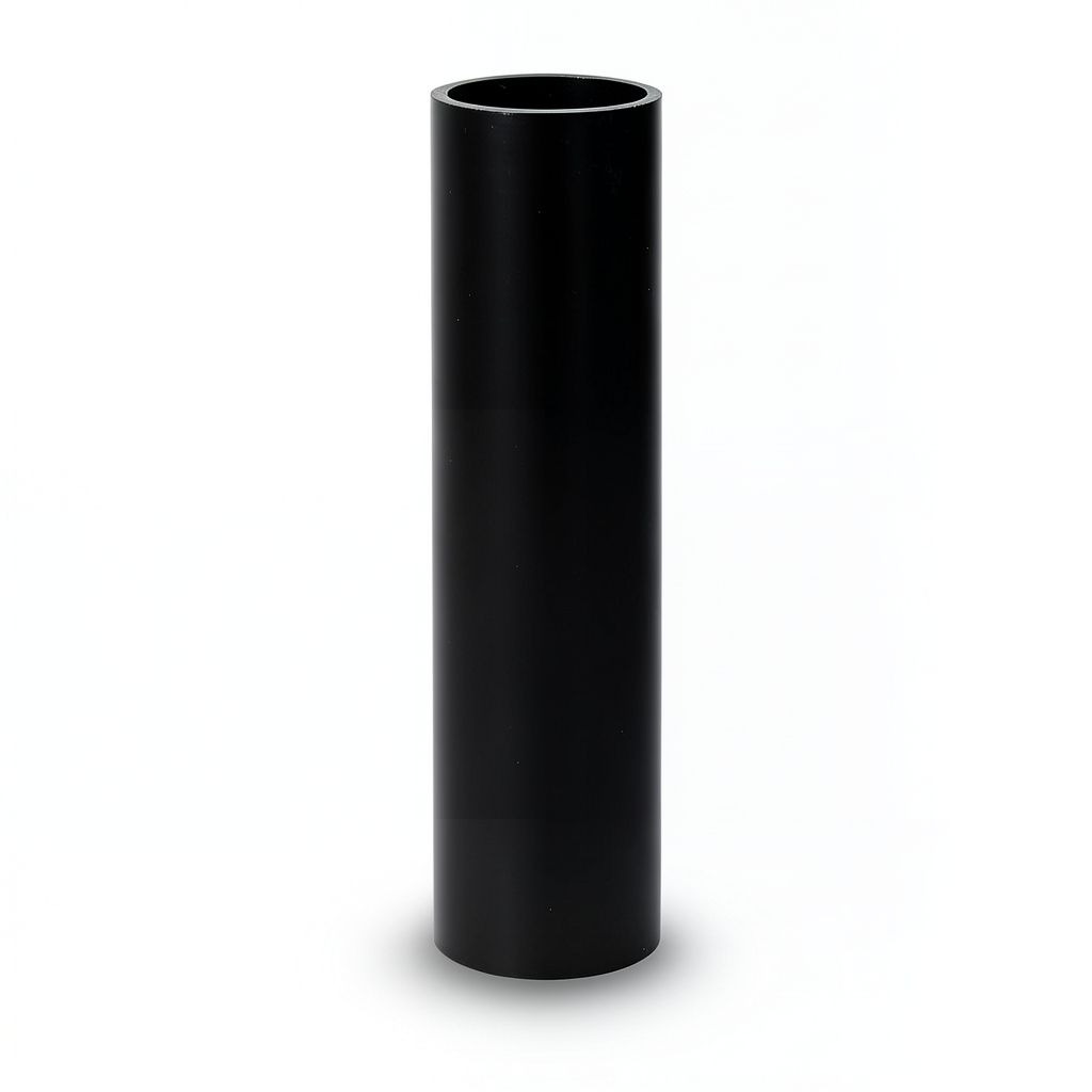 HDPE Plastic Pipe Pressure 12.5 Bar PE 80, 160 mm OD, 11.8 mm Thickness, Black