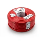 لفة سلك كهرباء الرياض 35 مم 450/750 فولت، موصل نحاس مجدول معزول PVC، لون احمر، طول 100 متر | مجموعة كابلات الرياض