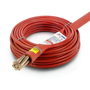 سلك كهرباء الرياض 185 ملم 450/750 فولت، موصل نحاس مجدول معزول PVC، لون احمر، طول 2000 متر | مجموعة كابلات الرياض