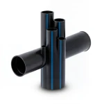High Density Polyethylene Pipe Pressure 6.3 Bar PE 100, 110 mm OD, 4.2 mm Thickness, Black
