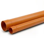مواسير UPVC ضغط اسمي 315 psi مقاس 3/4 inch سمك 2.49 mm لون برتقالي بني