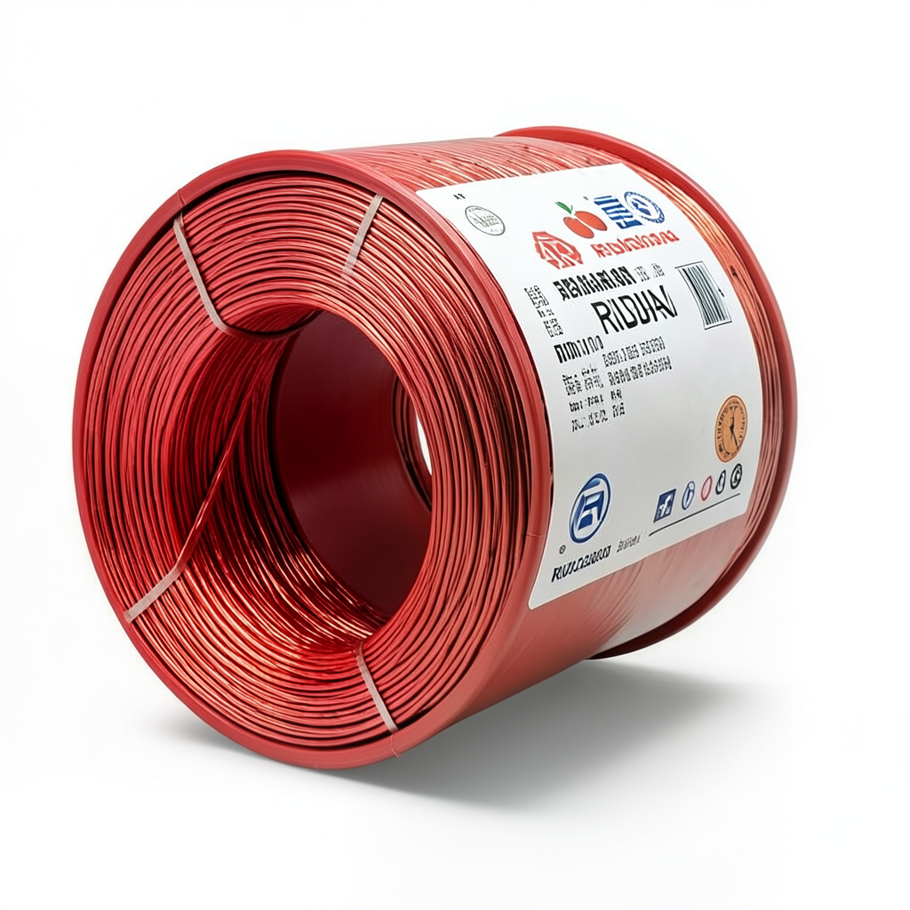 لفة سلك كهرباء الرياض 120 مم 450/750 فولت، موصل نحاس مجدول معزول PVC، لون احمر، طول 2000 متر | مجموعة كابلات الرياض