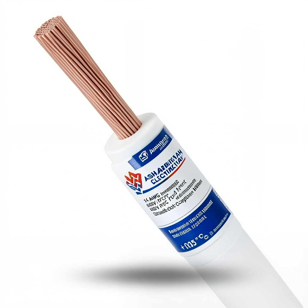 سلك كهرباء 14 AWG نحاس مجدول معزول PVC +105°C رمادي، جهد 600 فولت | شركة كابلات الشرقية للصناعة