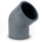 كوع UPVC زاوية 45° مقاس 1 انش لون رمادى غامق