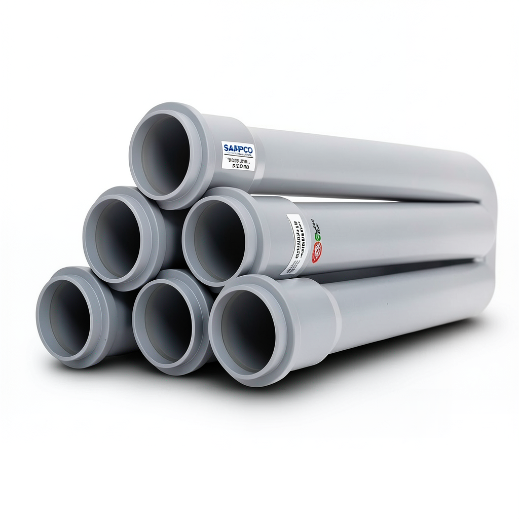 UPVC Pipes PN 10 Bar Size 500 mm Thickness 23.9 mm Gray Color | SAPPCO