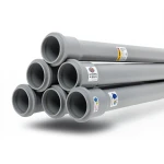 أنابيب UPVC ضغط 16 بار مقاس 20 مم سمك 1.5 مم لون رمادي | سابكو