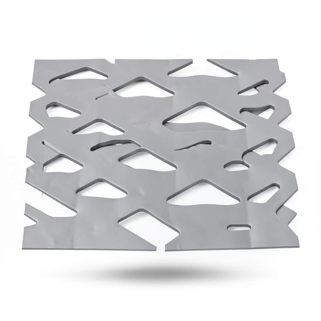شبك بقلاوة حديد اسود مدرفل على الساخن، سمك 2 مم، عرض 1.22 متر، طول 1 متر، تصميم معماري