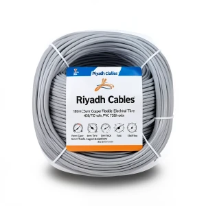 سلك كهرباء نحاس شعر 185 مم2 450/750 فولت، عزل PVC سمك 2 مم، لون رمادي | كابلات الرياض من مجموعة كابلات الرياض