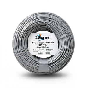 240sq mm Copper Flexible Wire 450/750V, PVC 2.2mm Thick, Gray | Riyadh Cables Group