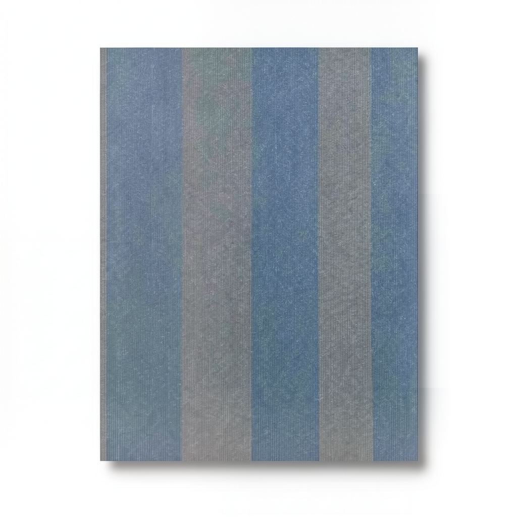 Wall Decoration Striped Design 10 m x 1.06 m Gray with Blue