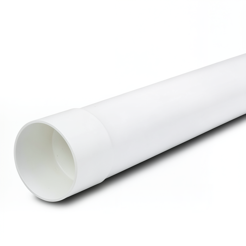 مواسير UPVC ضغط 125 psi مقاس 8 إنش سمك 7.54 مم لون أبيض
