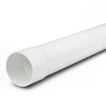 مواسير UPVC ضغط 160 psi مقاس 1/4 1 إنش سمك 2.13 ملم لون أبيض