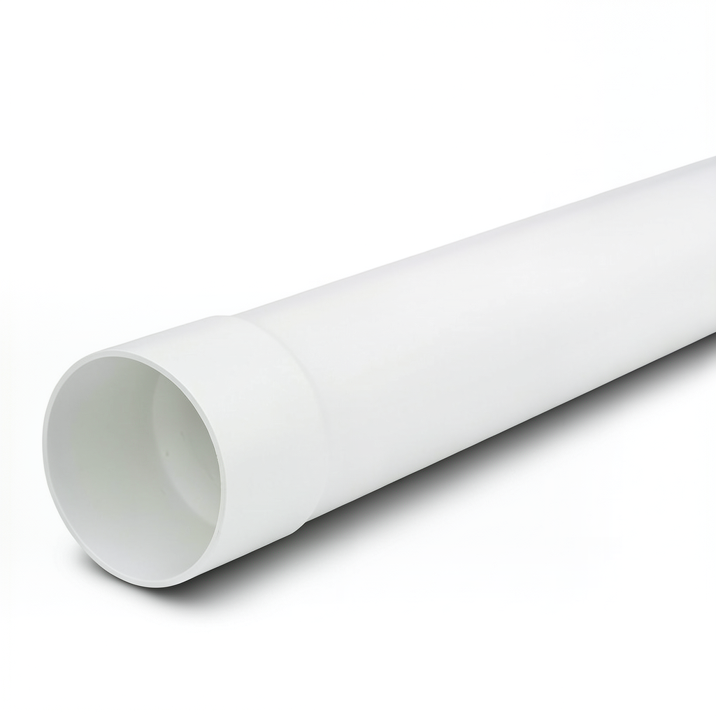 UPVC Plastic Pipe Nominal Pressure 160 psi Size 1 1/2 inch Thickness 2.36 mm White Color