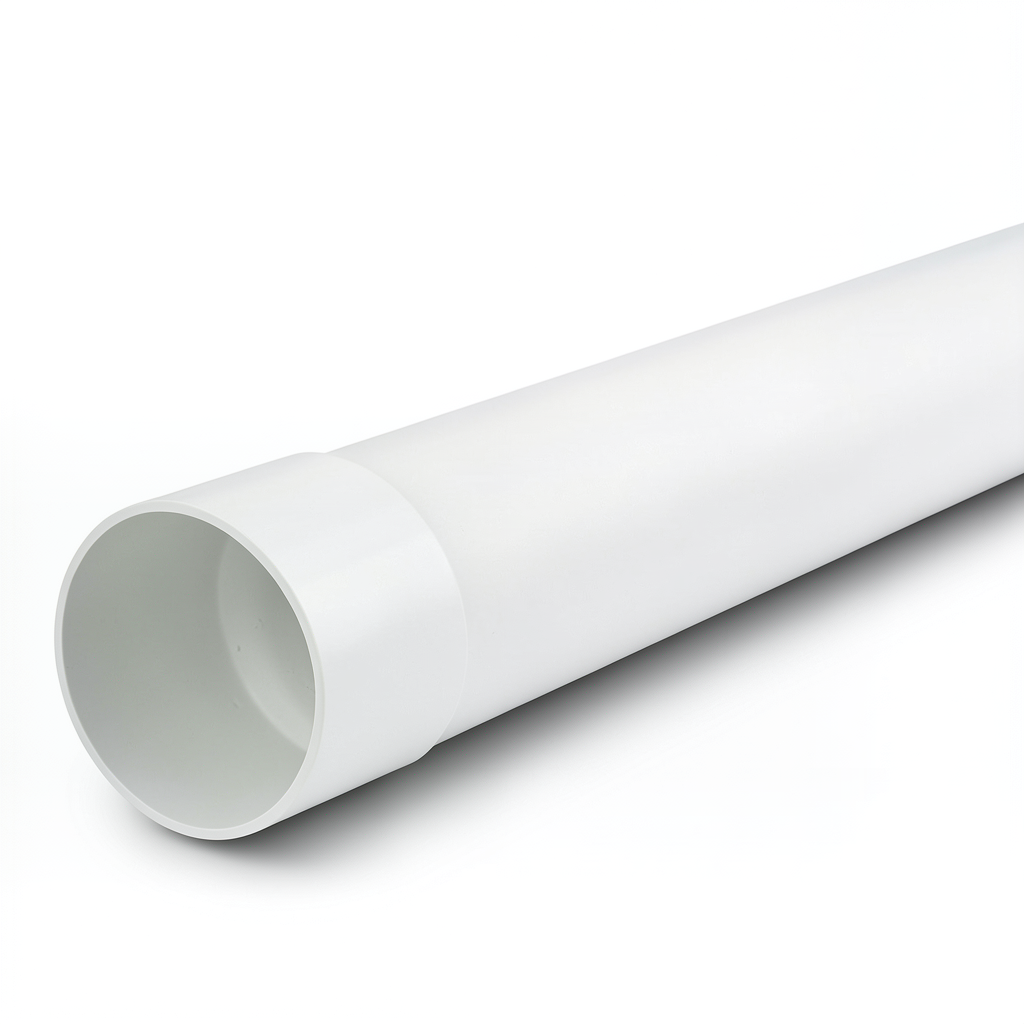 UPVC Plastic Pipe 160 psi Nominal Pressure 2 1/2 inch Size 3.30 mm Thickness White Color