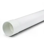 مواسير بلاستيك UPVC مقاس 4 بوصة سماكة 4.90 مم ضغط 160 psi لون أبيض