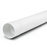 أنابيب بلاستيك UPVC ضغط اسمي 160 psi مقاس 8 إنش سمك 9.45 ملم لون أبيض