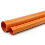 مواسير UPVC ضغط 250 psi مقاس 2 1/2 إنش سمك 4.80 مم لون برتقالي بني