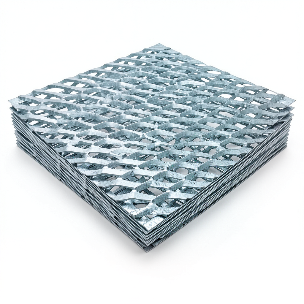 Galvanized Steel Expanded Metal Mesh Thickness 1.5 mm Width 2.44 m Length 2 m