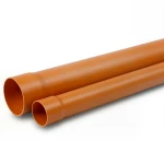 أنابيب UPVC ضغط اسمي 315 psi مقاس 1/4 1 إنش سماكة 3.60 مم لون برتقالي بني