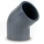 كوع UPVC زاوية 45° مقاس ½ انش لون رمادى غامق - Image 1