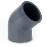 كوع UPVC زاوية 45° مقاس ¾ انش لون رمادى غامق